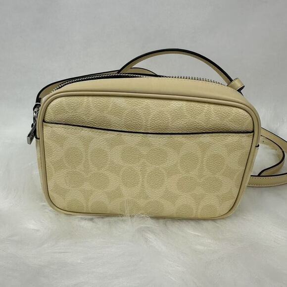 COACH Mini Jamie Camera Crossbody Bag In Signature Canvas Hay Yellow CY752 NWT - Picture 3 of 7